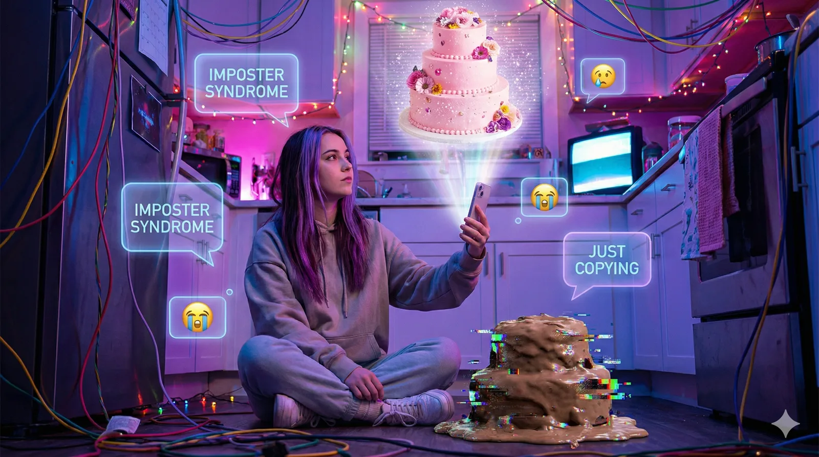 Confeiteira presa no ciclo de copiar tendência